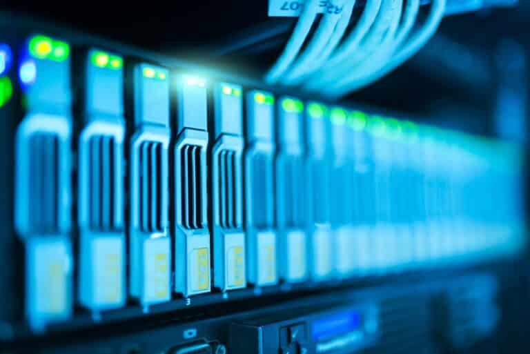 Bild eines Serverschranks